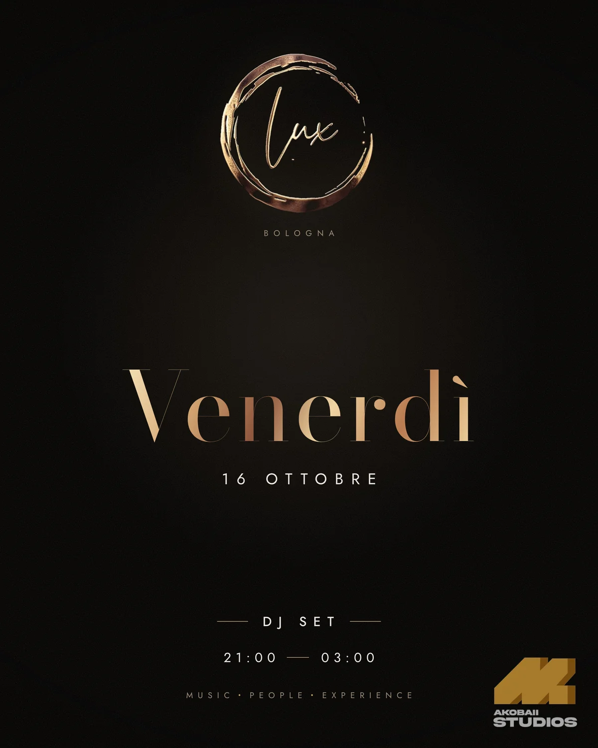 Friday night poster, 16 October