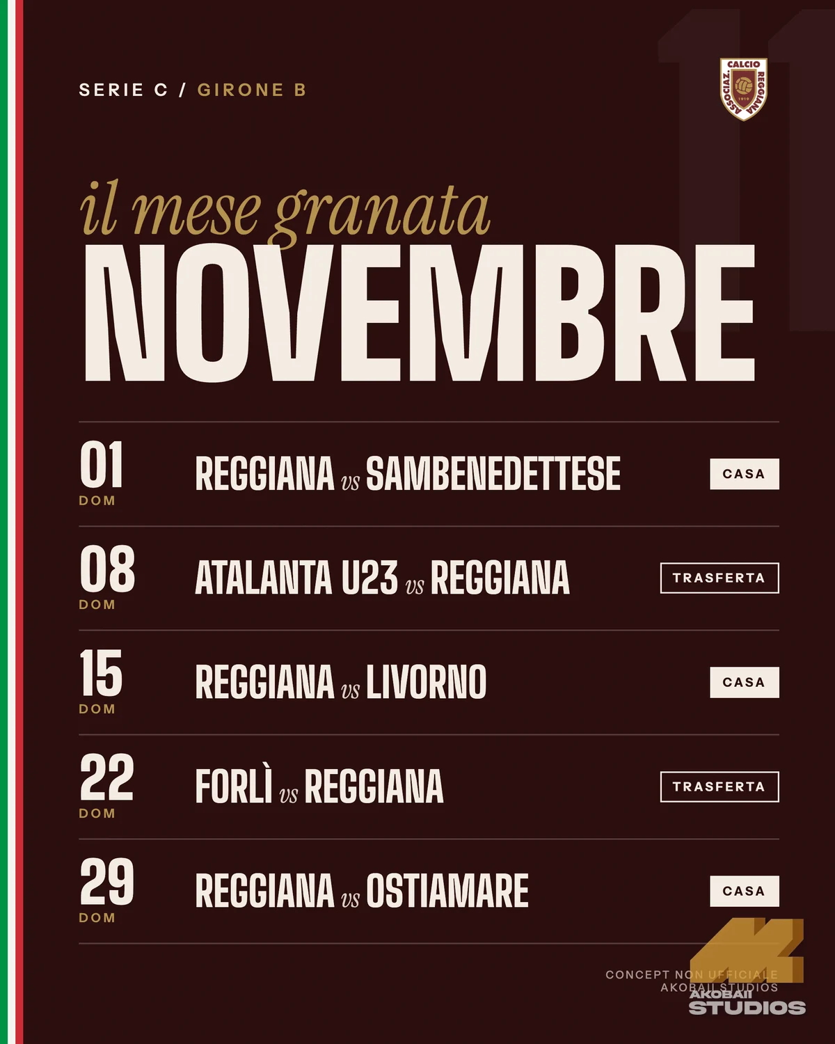 November fixtures post