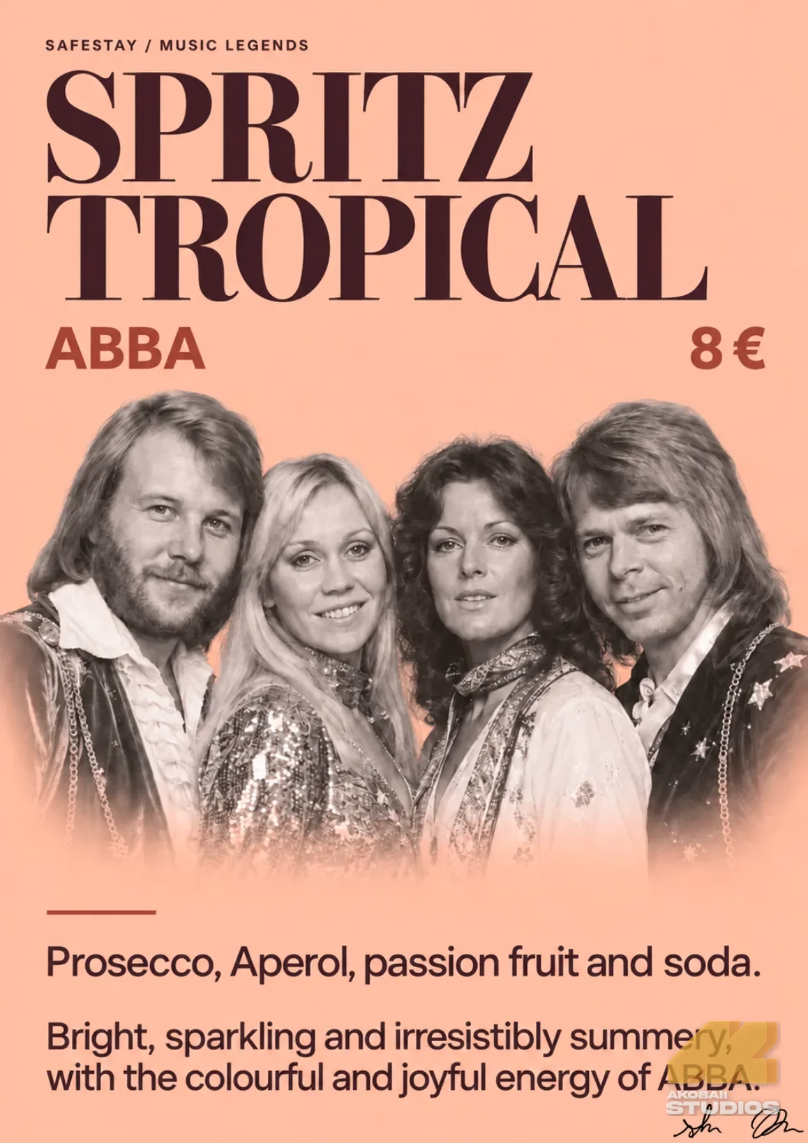 Spritz Tropical page of the Music Legends menu