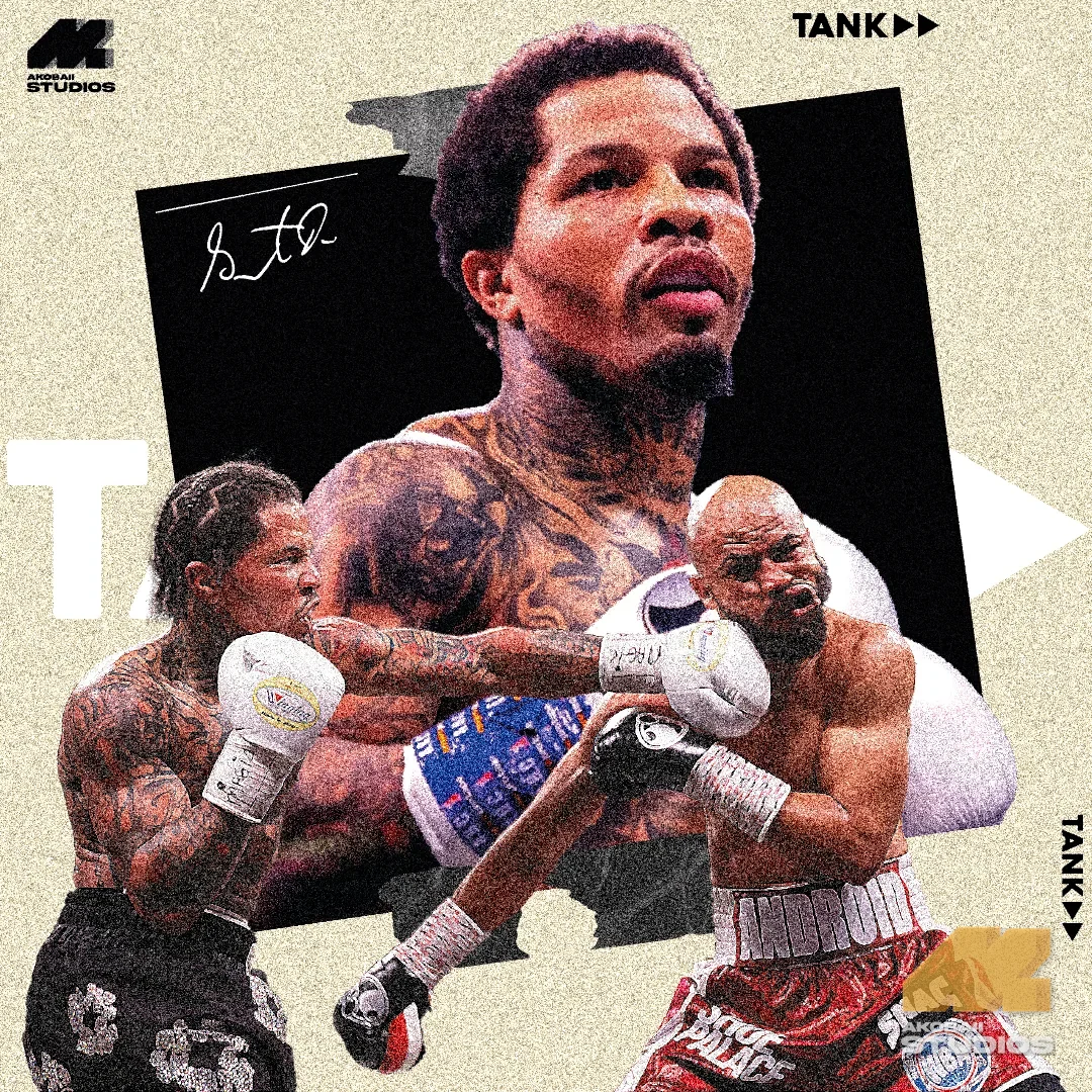 Boxing poster with action photography