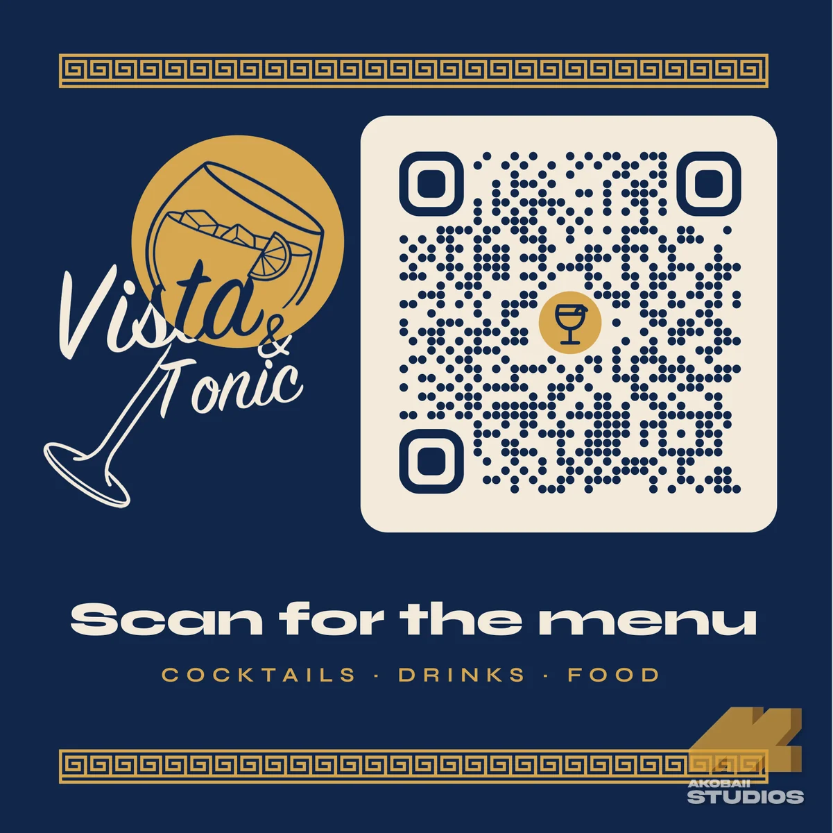 Table QR sticker: scan for the menu